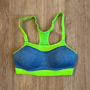 Champion Max Support Blue and Green Sports Bra in Size S. Completley NEW
